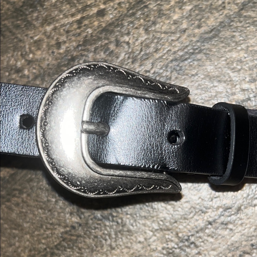 New Frye Black Leather Belt Bag size L/XL - Picture 3 of 4